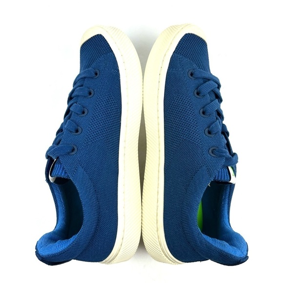Cariuma Ibi Shoes 10 Womens Blue Bamboo Lace Up Knit Sneaker Mens 8.5 - Picture 6 of 9